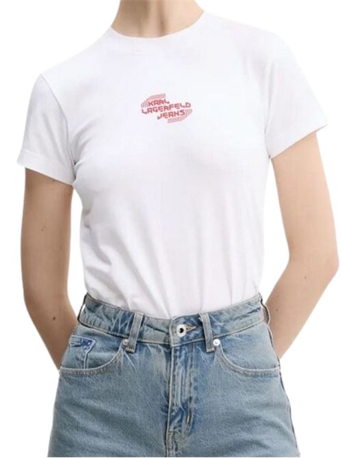 T-shirt donna bianca Karl Lagerfeld jeans | A2W17027100